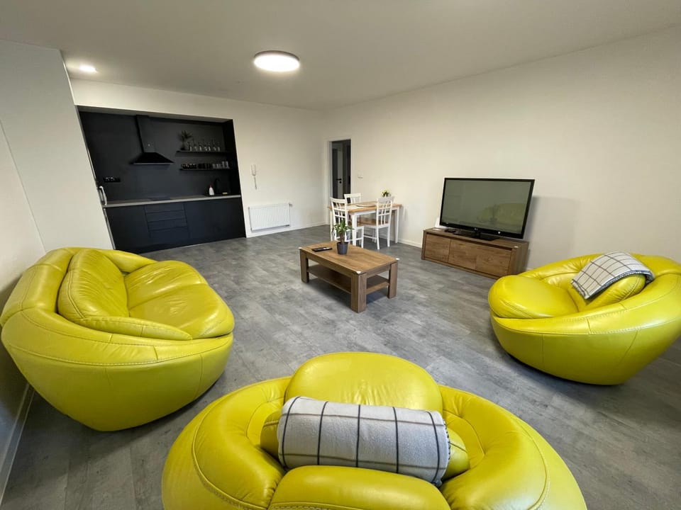 TV and multimedia, Kitchen or kitchenette, Living room, Seating area, Evening entertainment