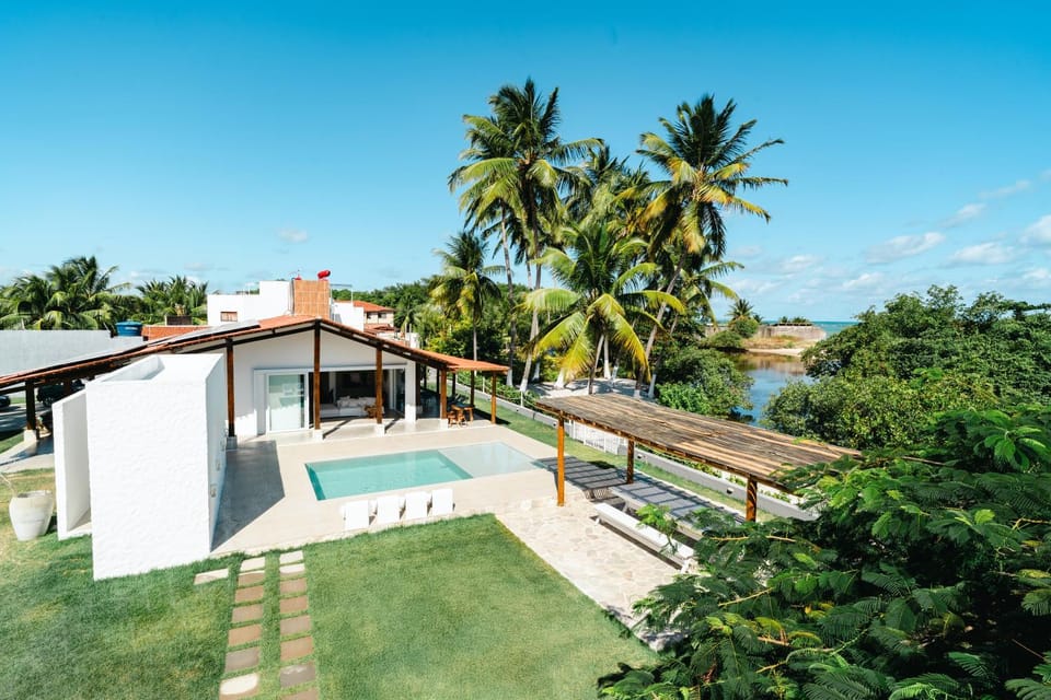 Property building, Natural landscape, Garden, Garden view, Pool view, Swimming pool