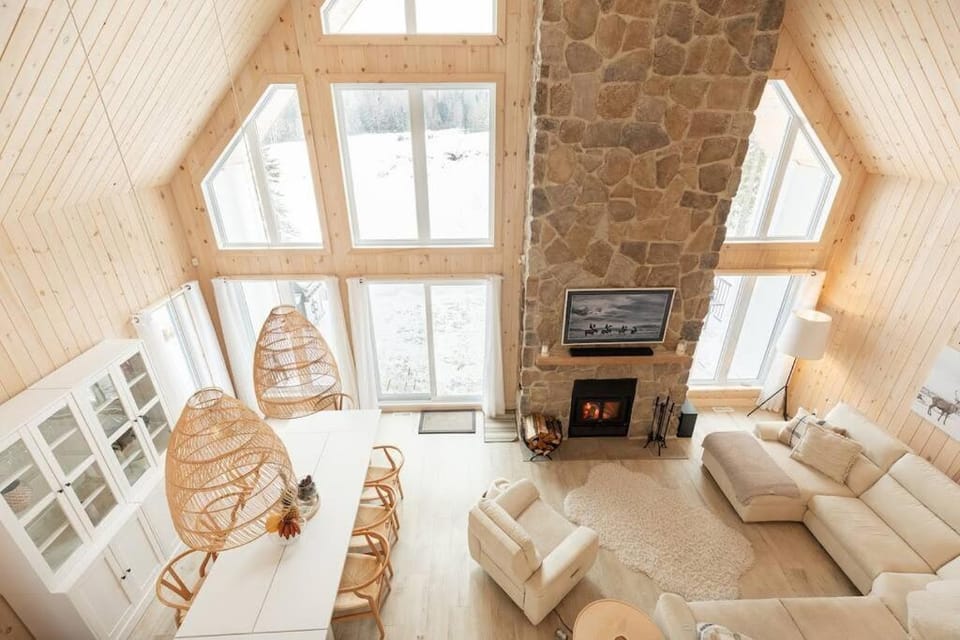 Chalet le Chardonnay - Spa , Foyers , Accès plage Lac-Jaune Chalet in Quebec