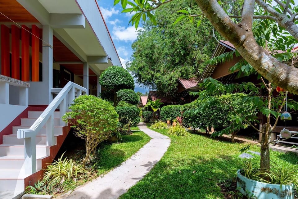 Property building, Garden view
