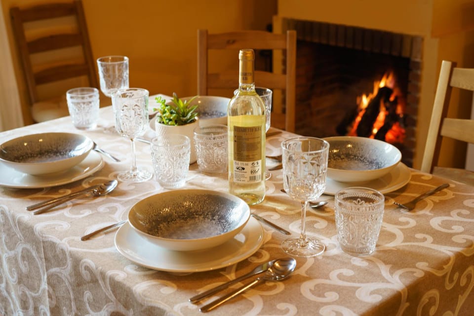 Dining area, flat iron