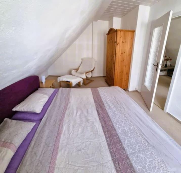 Bed, Photo of the whole room, Bedroom, wardrobe