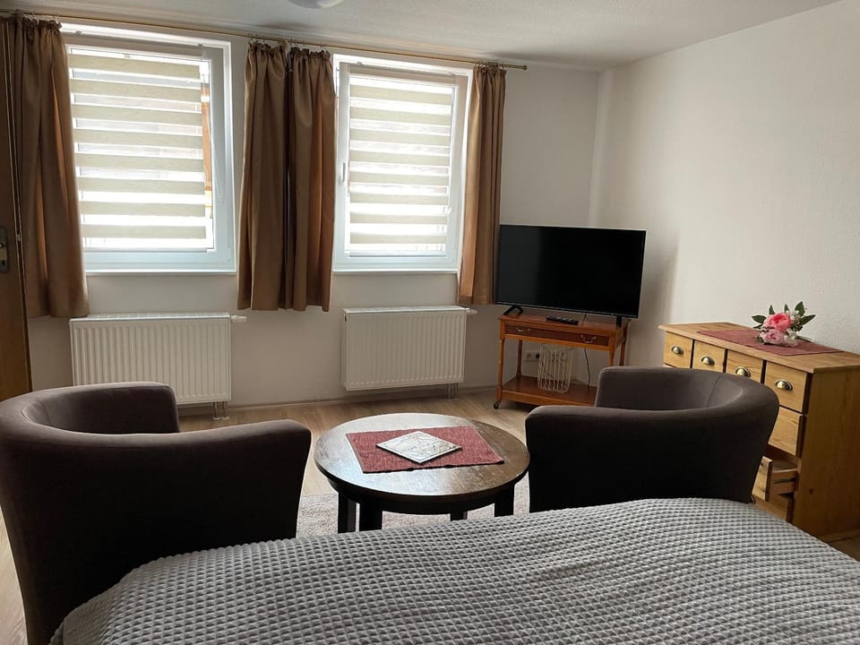 Bed, TV and multimedia, Seating area