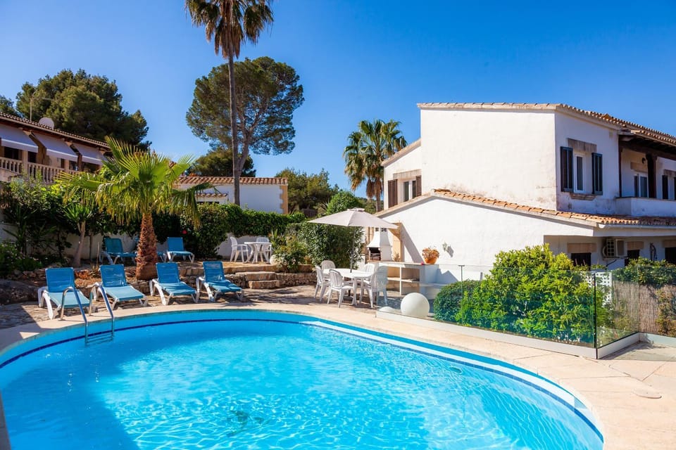 Property building, Living room, Swimming pool