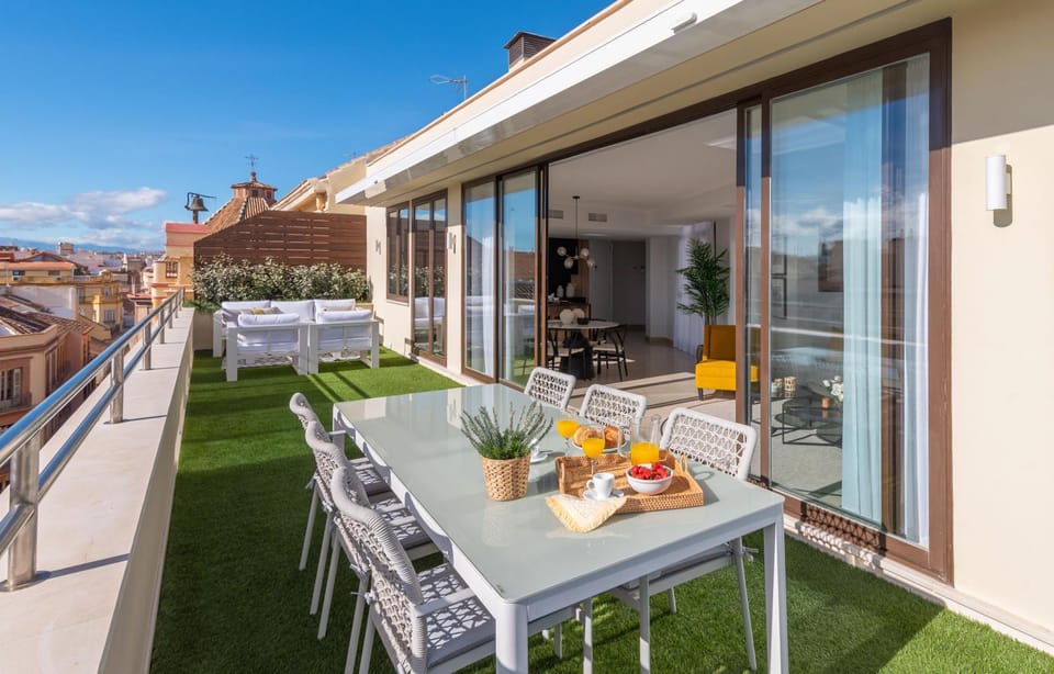 Day, Garden, View (from property/room), Balcony/Terrace, Balcony/Terrace, Seating area, Dining area, Garden view, sunbed