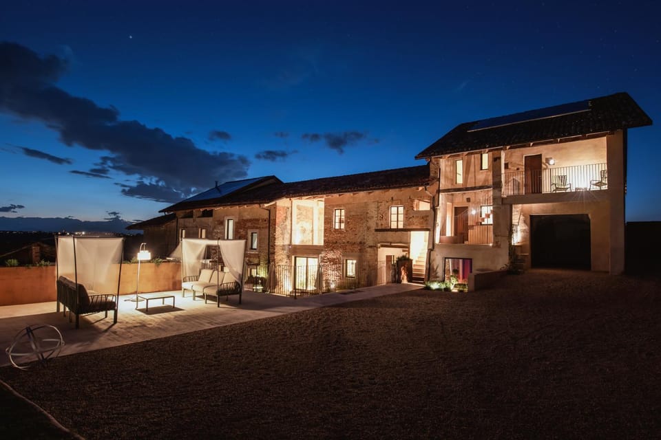 Property building, Patio, Night