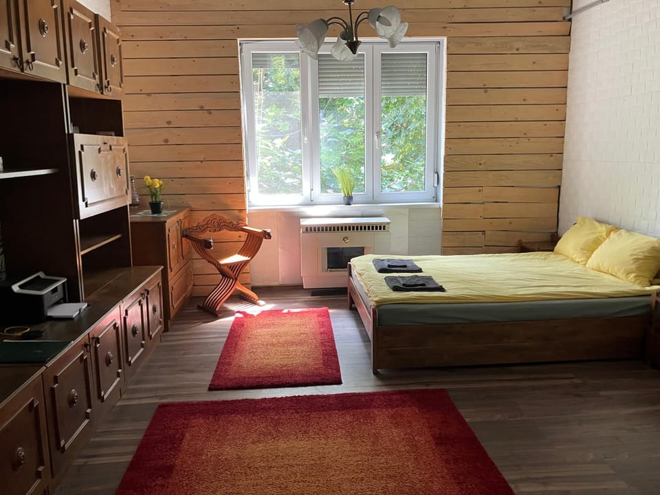 Bedroom, Garden view, wardrobe