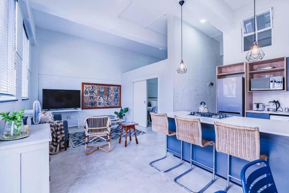 Kitchen or kitchenette, Living room, Dining area