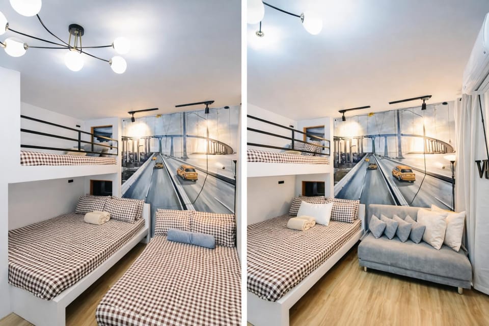 Antara-QueenBed-Balcony-HotShower-WorkStation-WashingMachine-FullKitchen Apartment hotel in Cebu City