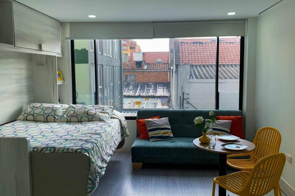 APTOTIV209 - Espectacular aparta estudio tipo loft - Chapinero - Wifi - TV Apartment in Bogota