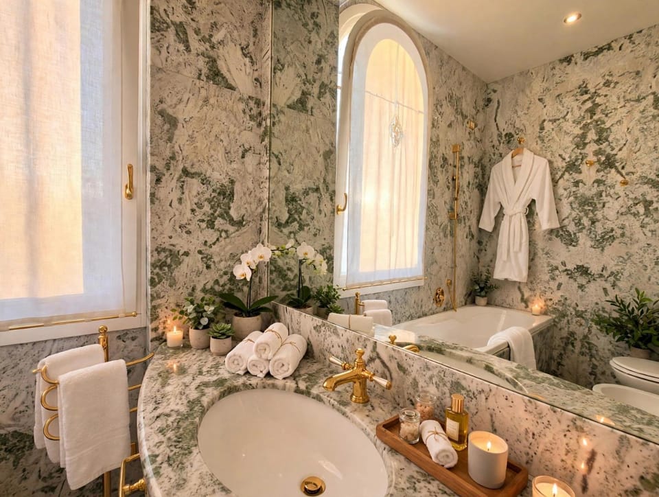 Hot Tub, Bathroom, towels
