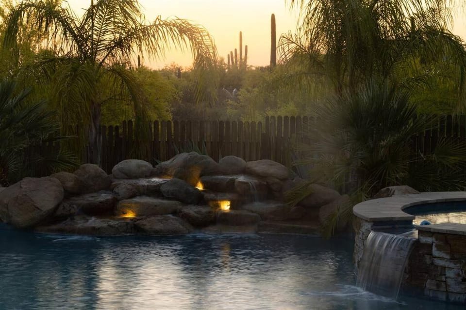 Day, Natural landscape, Garden view, Pool view, Swimming pool, Sunrise, Sunset
