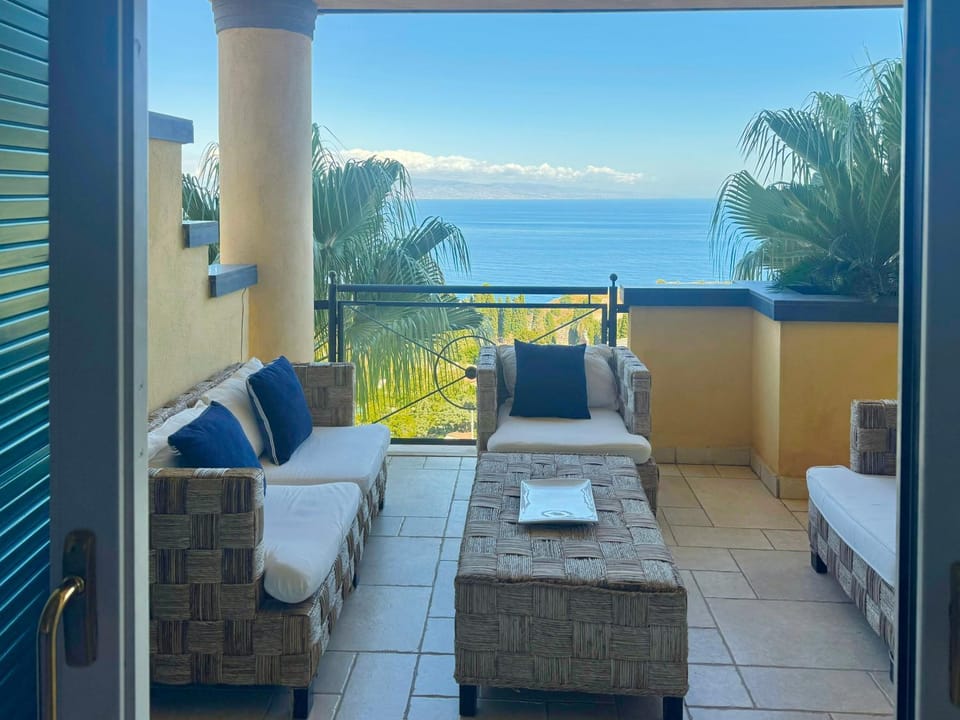 Patio, Seating area, Sea view