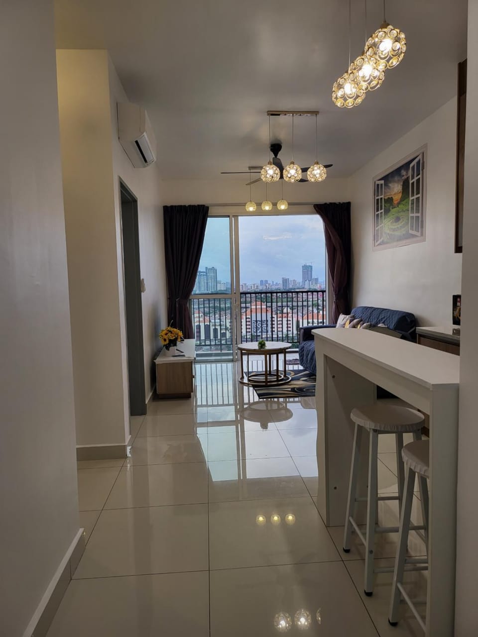 Natural landscape, View (from property/room), Balcony/Terrace, Living room, Seating area, Dining area