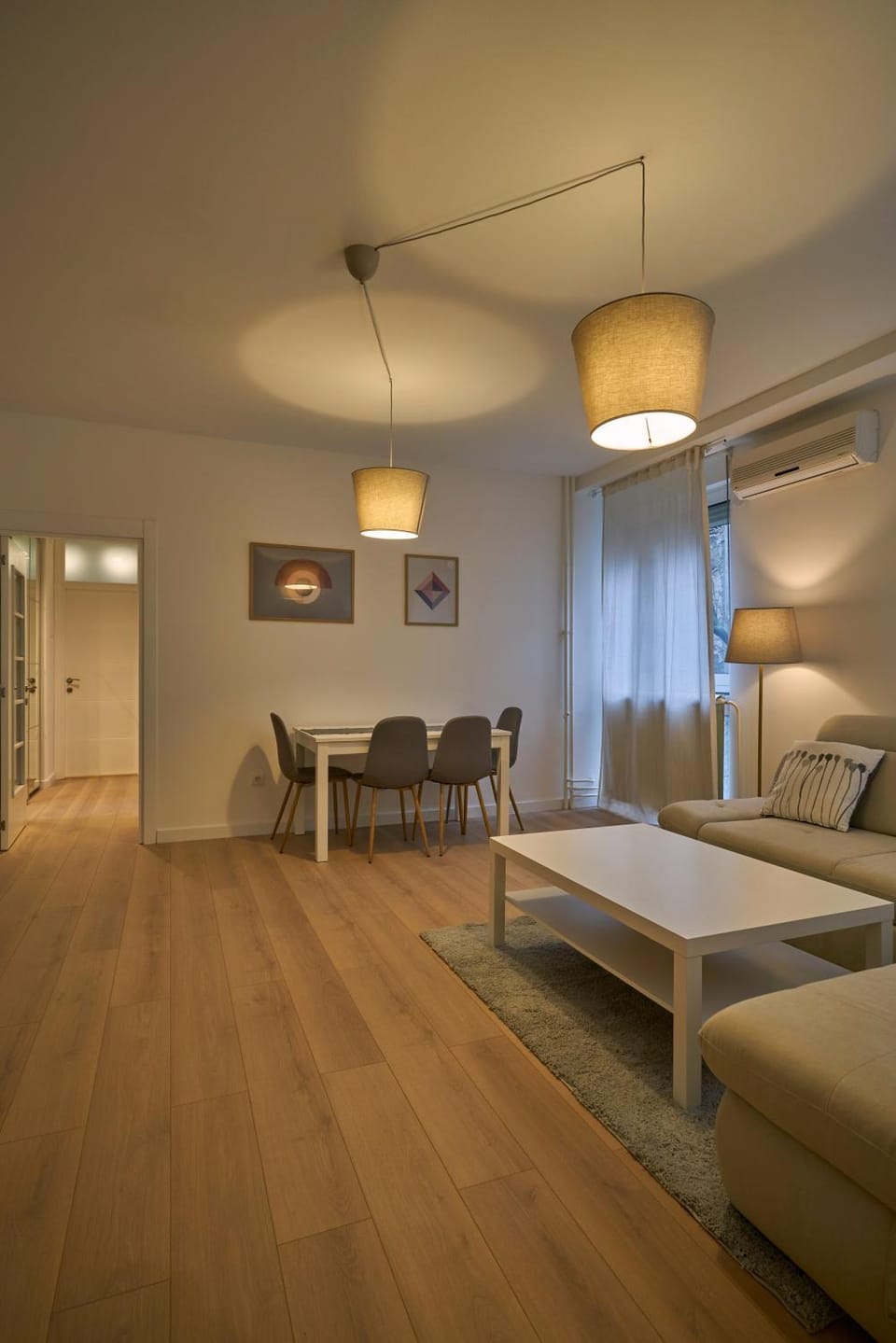 Living room, Seating area, Dining area