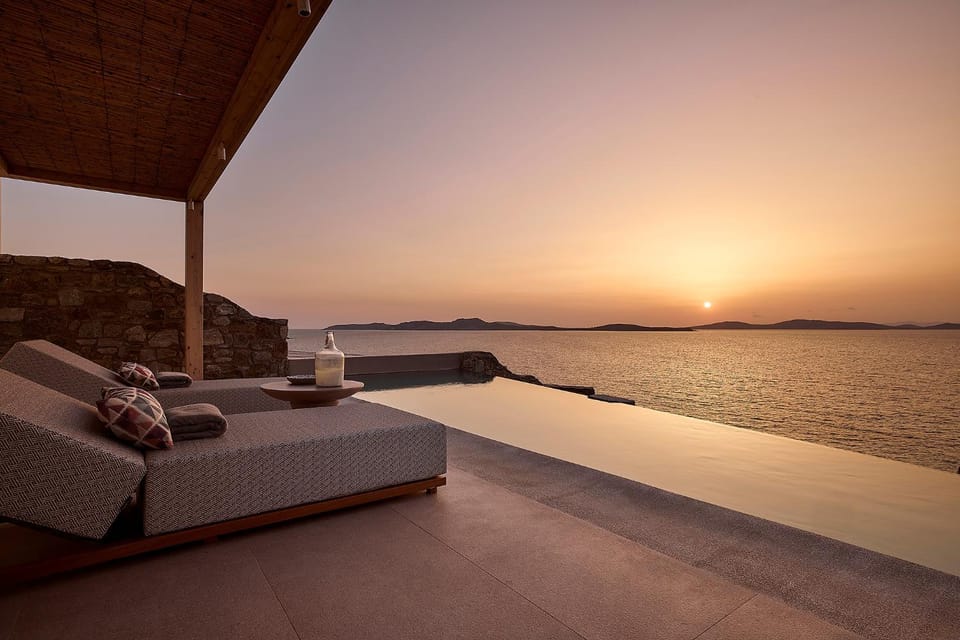 Balcony/Terrace, Sea view, Sunset, sunbed