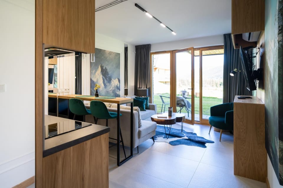 TV and multimedia, Kitchen or kitchenette, Living room, Seating area, Dining area, minibar, stove