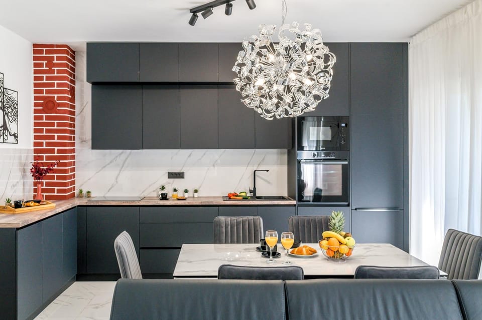 Kitchen or kitchenette, Food and drinks, Dining area, minibar, pet friendly, stove