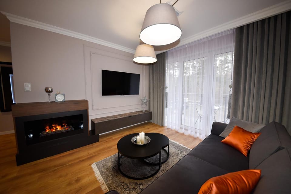 Apartament Leśny No 63 nad Zalewem z KOMINKIEM , GARAŻ w cenie Apartment in Poland