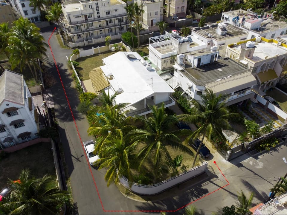 Neighbourhood, Bird's eye view, Garden, Street view