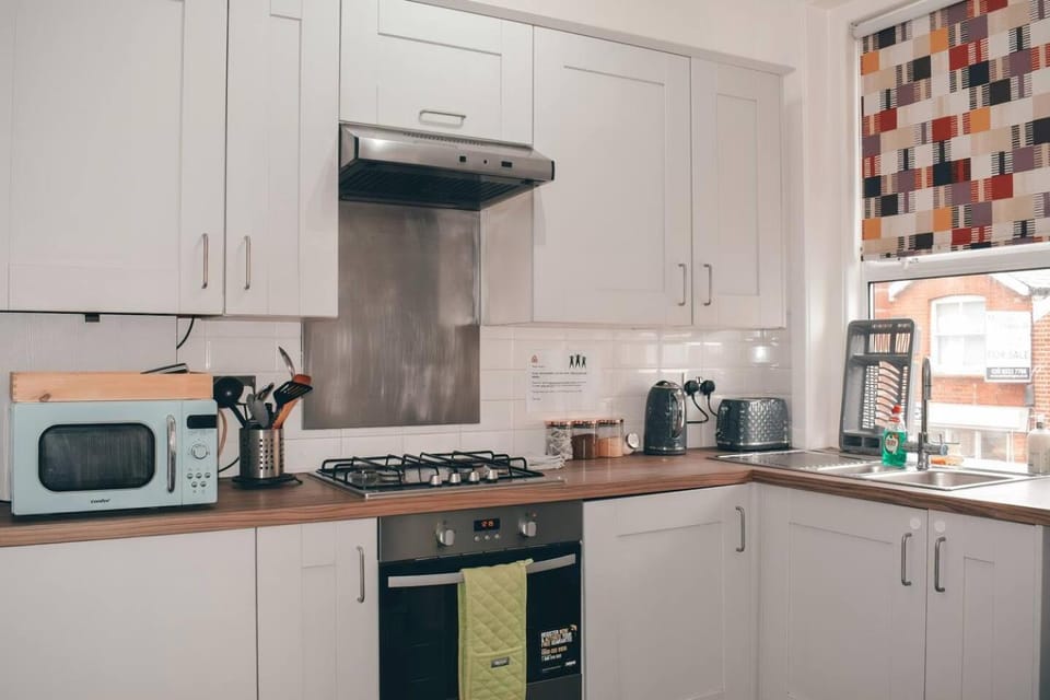 Living room, kitchen