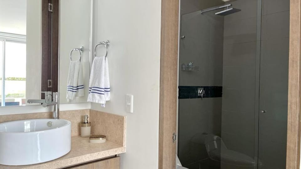 Shower, Bathroom, towels