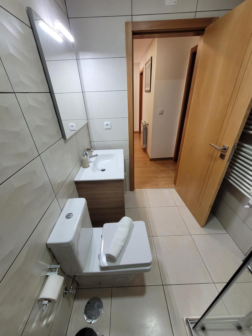 Shower, Toilet, Bathroom, towels