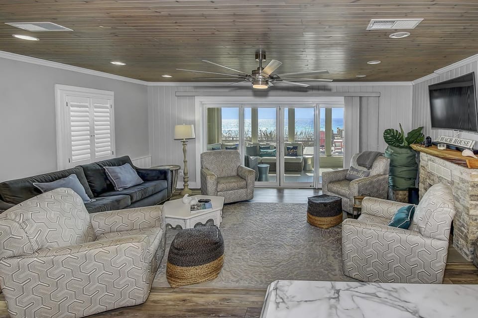 Gulf Front Home in Seagrove Beach, FL with 3 Bedrooms and 3 Bathrooms home House in Seagrove Beach