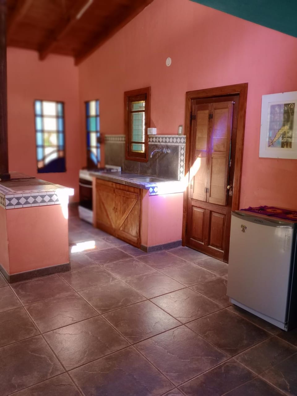 La casita del bosque, en el río. House in La Pampa Province, Argentina
