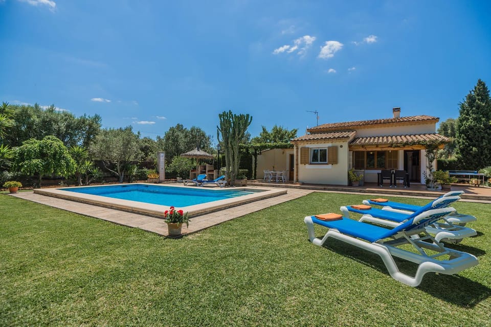 Property building, Garden, Swimming pool, sunbed