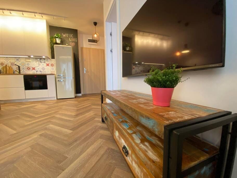 Art Marina nad rzeką z bezpłatnym parkingiem Apartment in Wroclaw