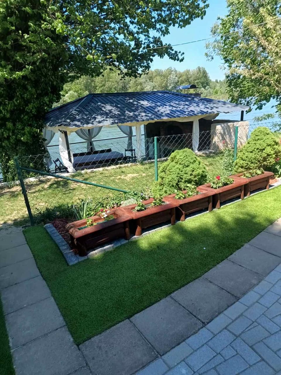 Property building, Natural landscape, Garden, Garden view