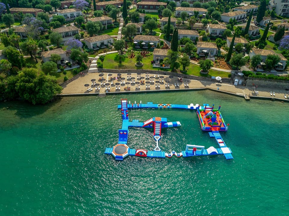 Bird's eye view, Aqua park, Area and facilities, Entertainment, children