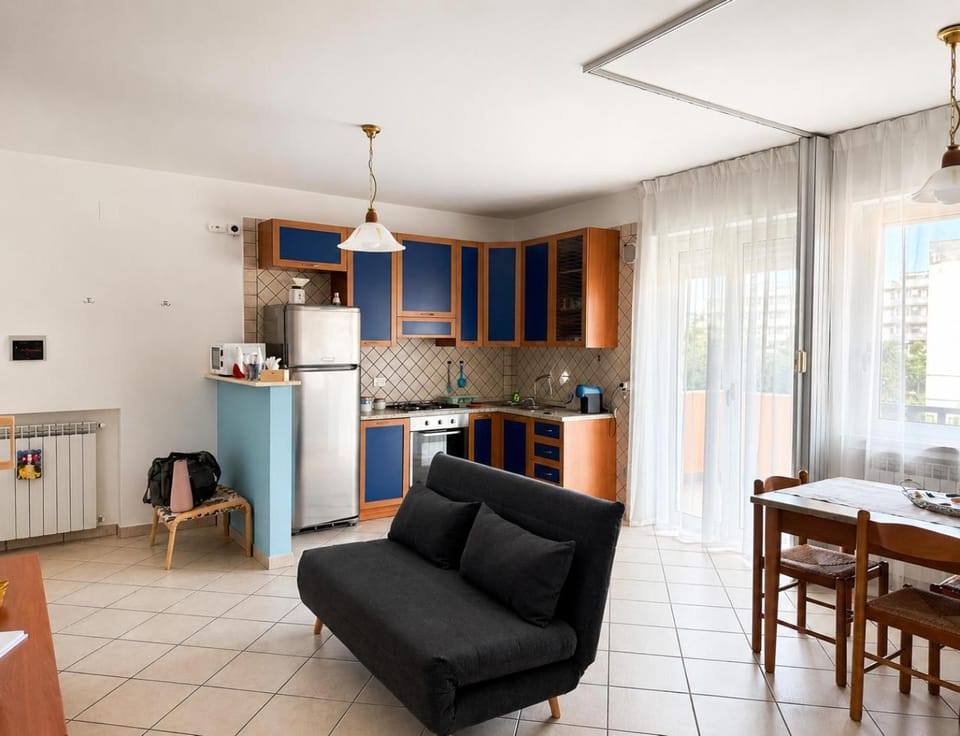 Living room, kitchen