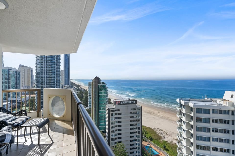 Property building, Day, View (from property/room), Balcony/Terrace, Beach, City view, Sea view