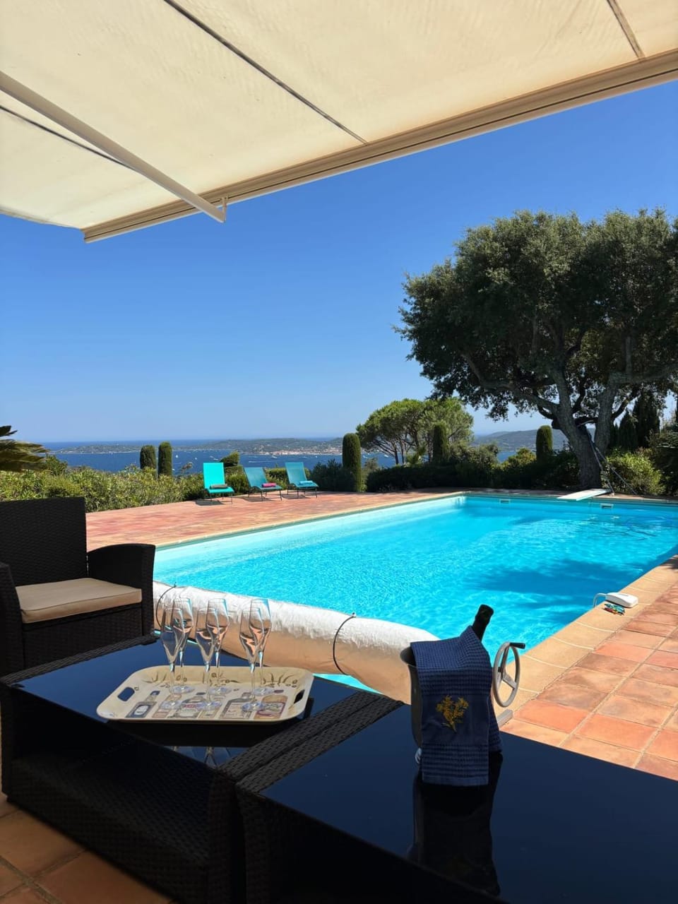 Breathtaking sea view over Saint-Tropez House in Cogolin