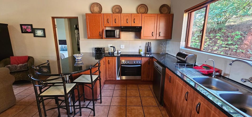 Kitchen or kitchenette, dishwasher, oven, stove, toaster