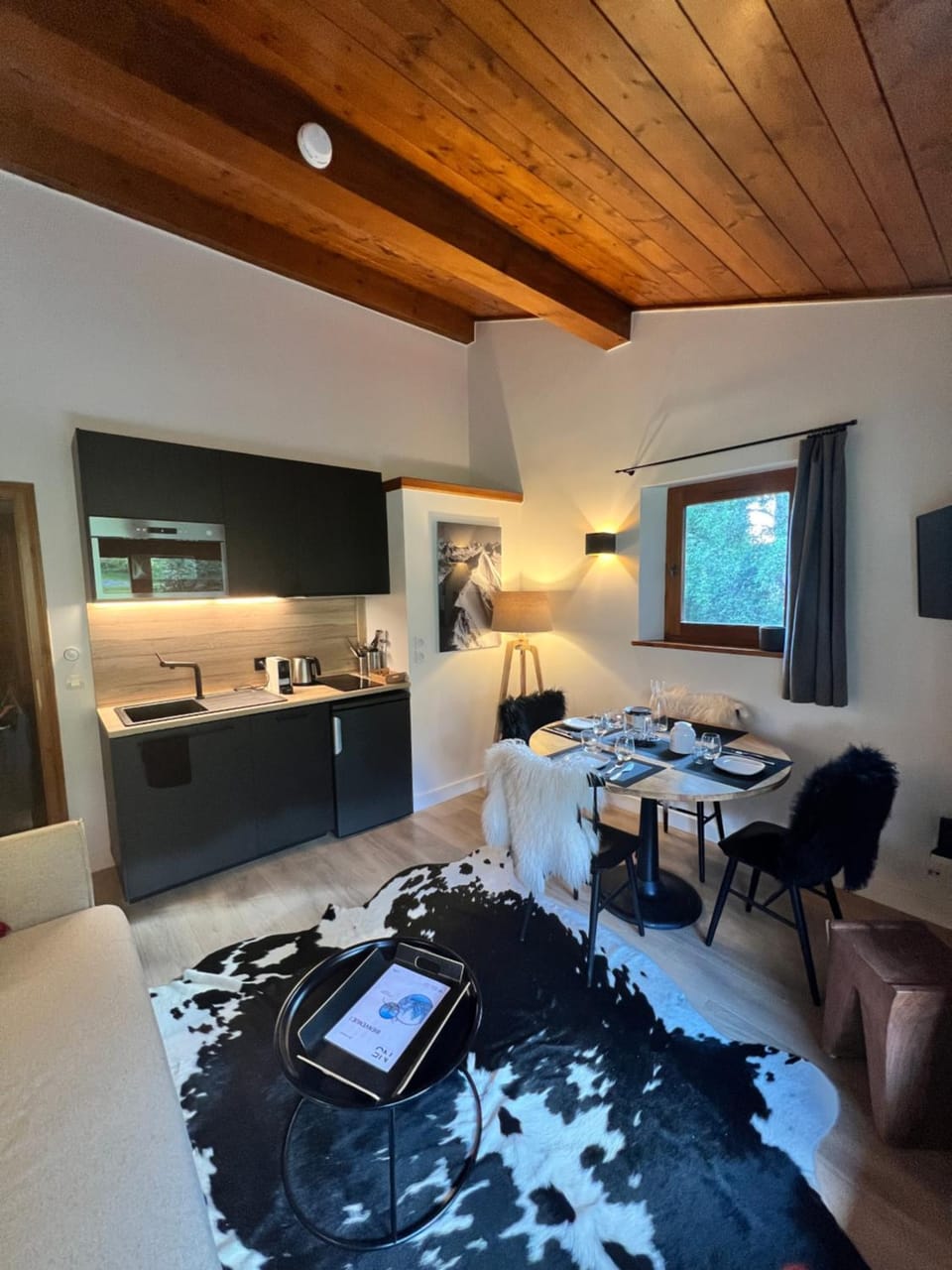 Living room, kitchen