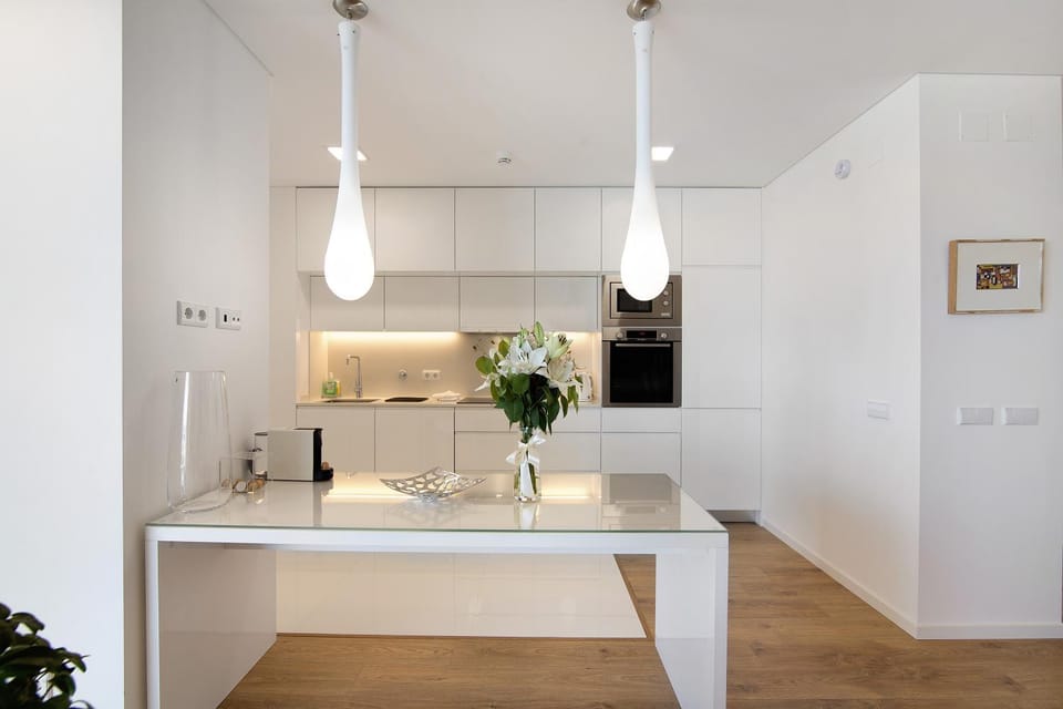 Kitchen or kitchenette, Living room