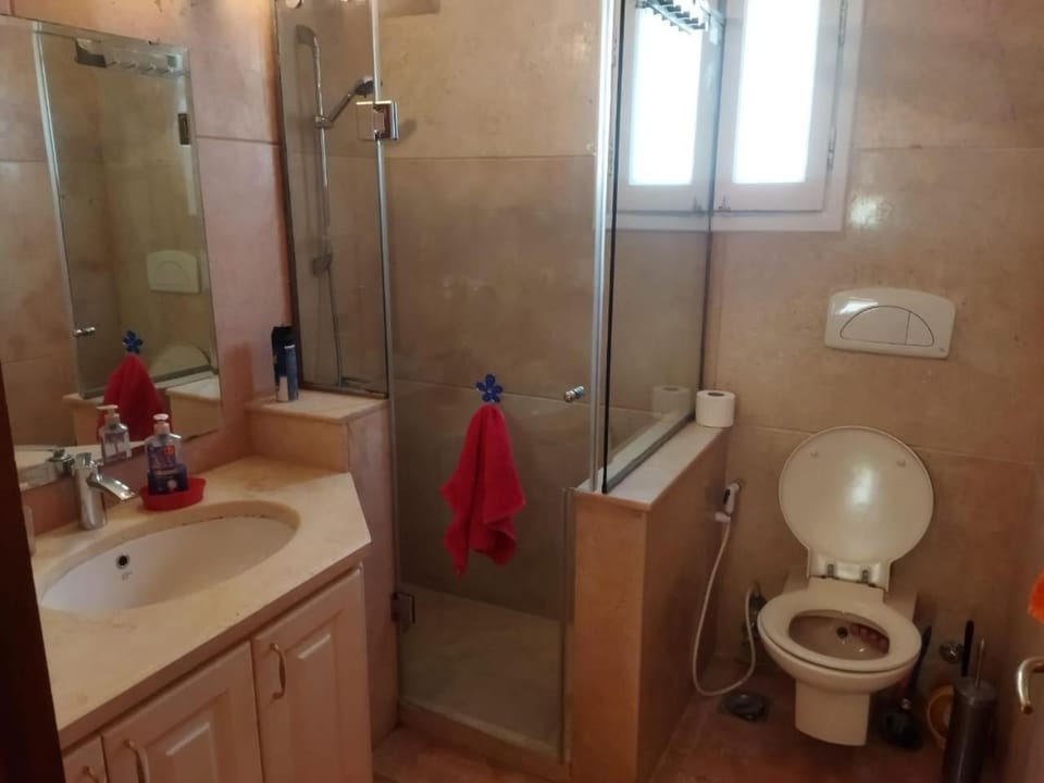 Shower, Toilet, Bathroom, bidet, towels