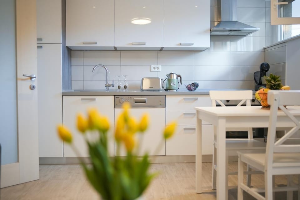 Coffee/tea facilities, Kitchen or kitchenette, Dining area, dishwasher, pet friendly, stove, toaster