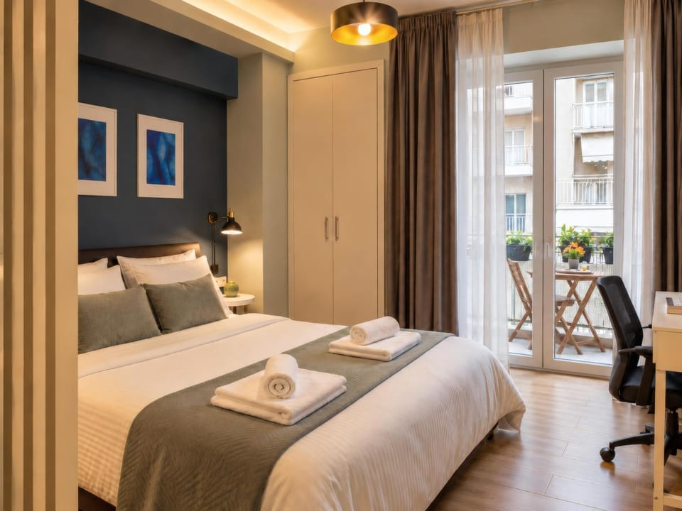 Bed, Balcony/Terrace, Bedroom