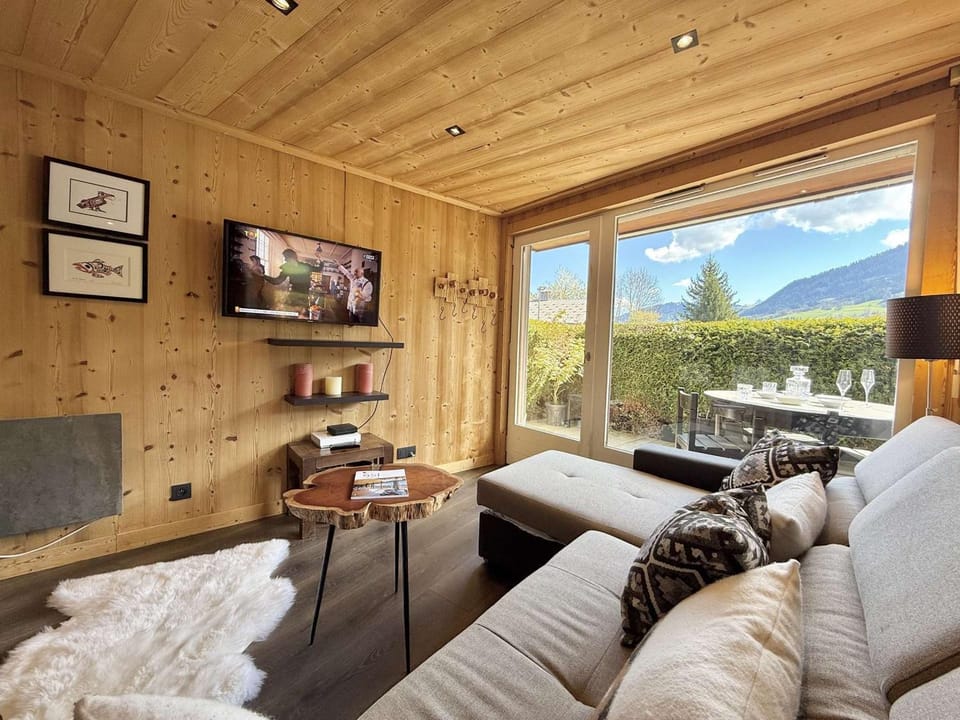 Studio Cabine à Praz-sur-Arly, 4 pers, proche pistes et village, parking et extérieur privé - FR-1-603-73 Cabin in Megève