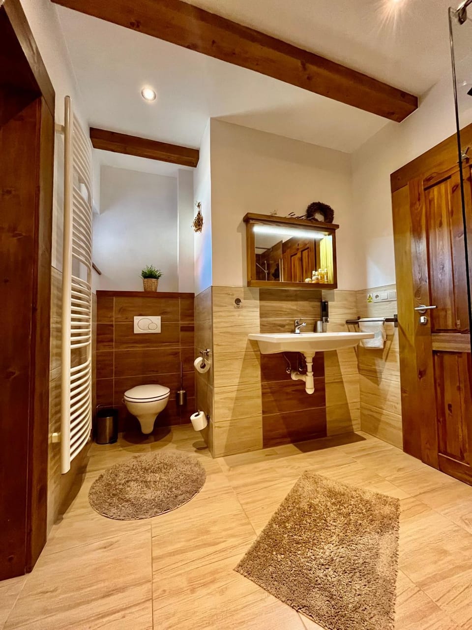Shower, Toilet, Bathroom, towels