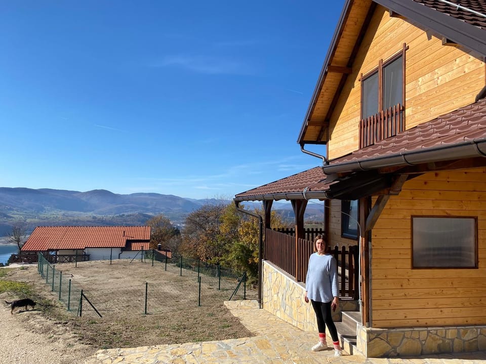 Property building, Day, People, Natural landscape, Children play ground, Mountain view, group of guests