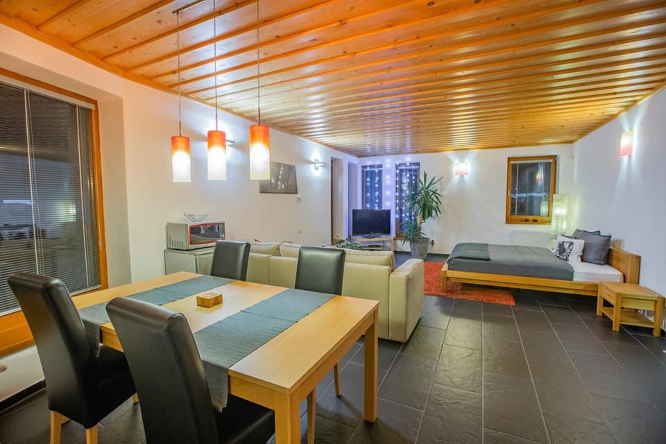 Living room, Seating area, Dining area