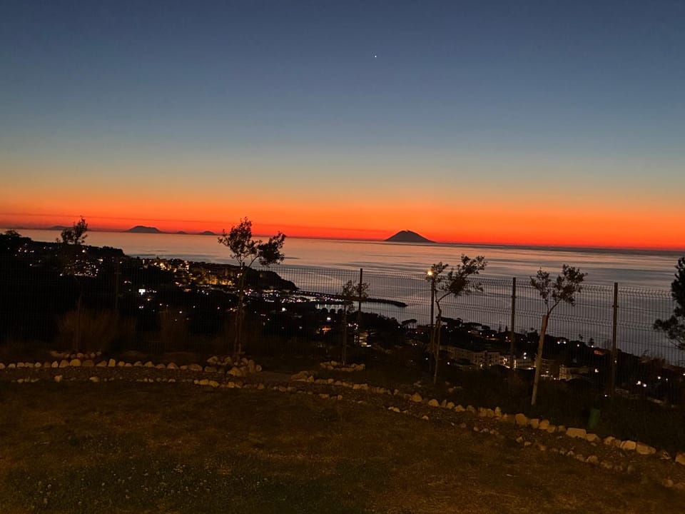 Natural landscape, Sea view, Sunset