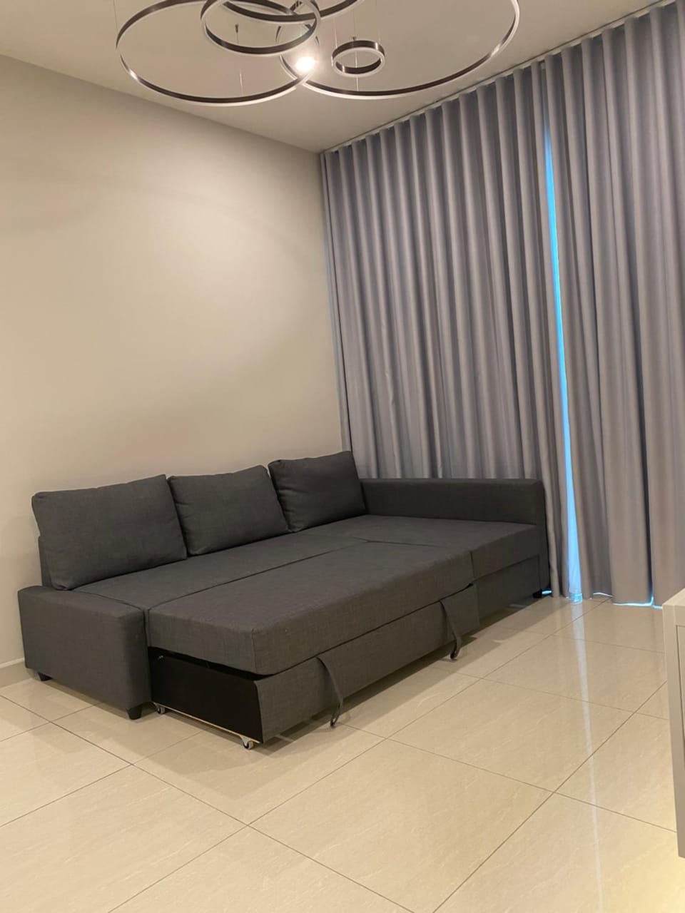 Bed, Living room, Seating area