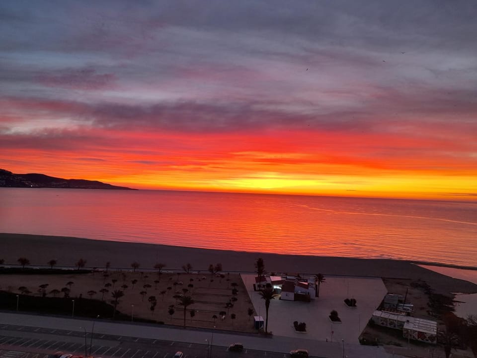 Beach, Sea view, Sunrise