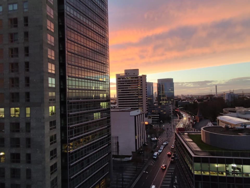 Property building, Sunset